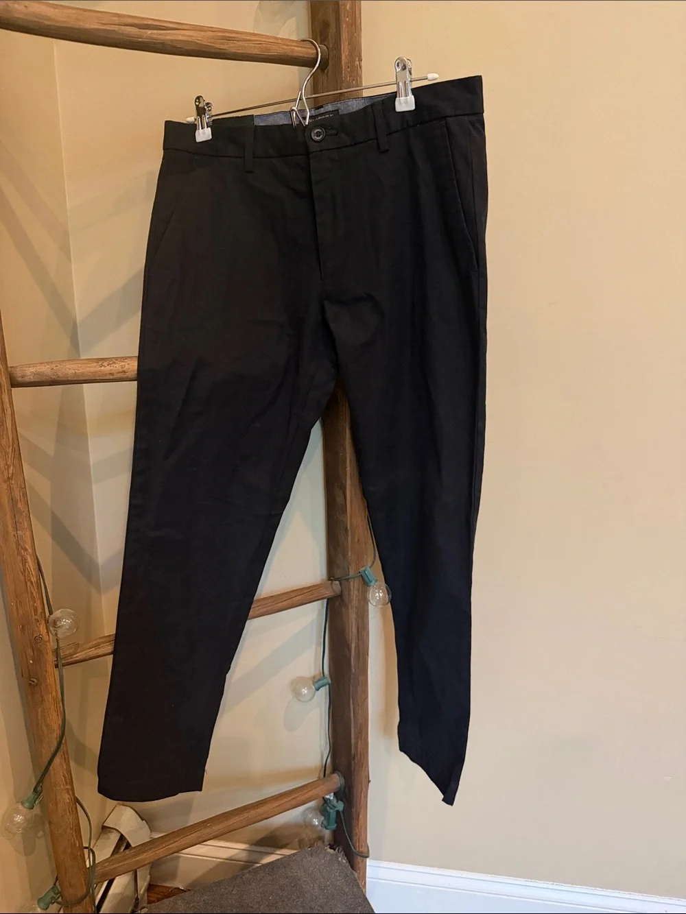 Banana Republic Black madison Chinos